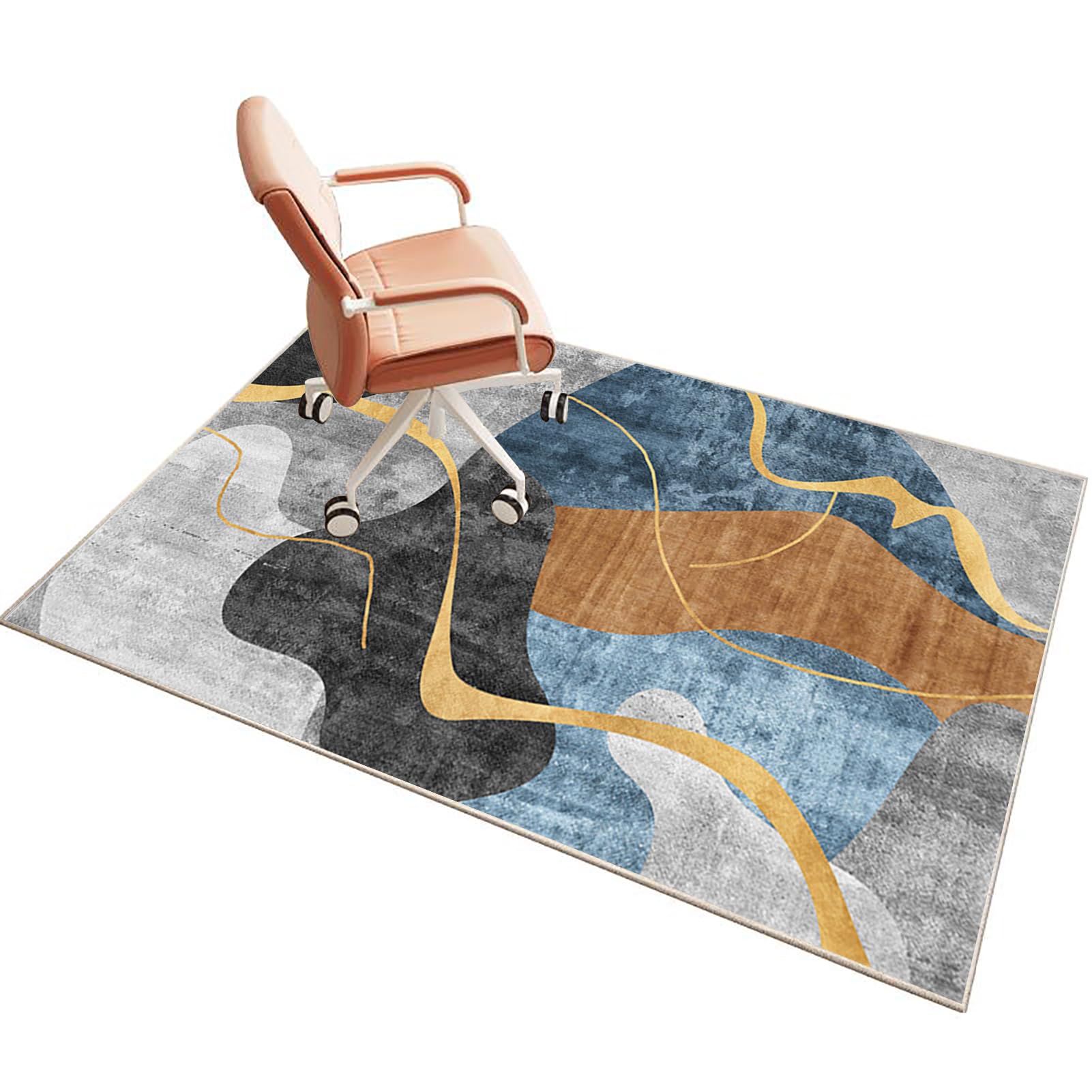 Floor Protection Mat for Hard Floor 70 x 110 cm Desk Chair Mat for Carpet Office Chair Mat for Carpeted Floor Gaming Chair Mat for Hardwood Floor Floor Protectors for Rolling Chairs Protector Rug