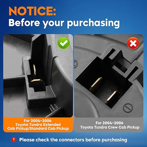 Miniatura 3 de Motor del ventilador del calentador de CA para 2000-2006 Toyota Tundra 87103-0C010700060 Motores HVAC automotrices