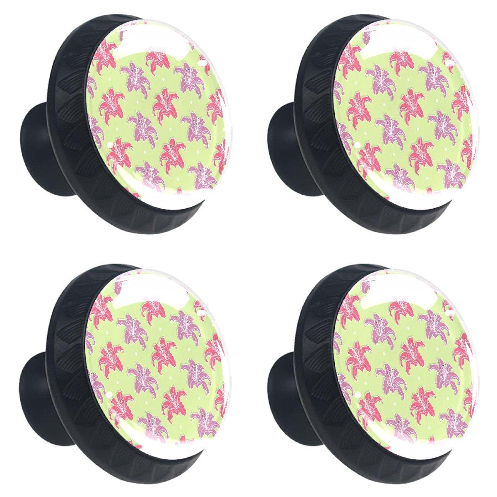 Boutons de tiroir en verre fleuris pour embellir votre cuisine et bureau