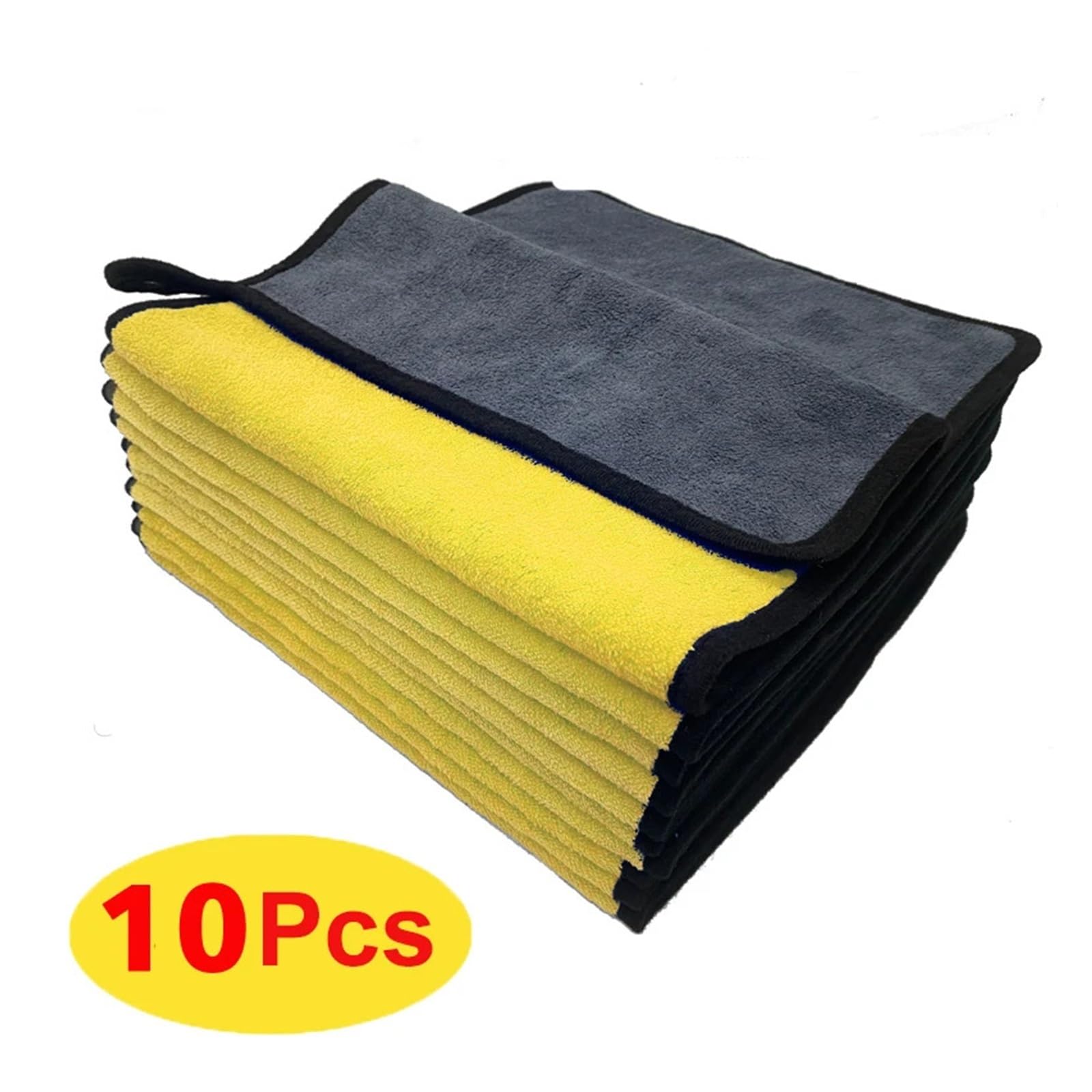 Ręcznik z mikrofibry wnętrze samochodu szmatka do czyszczenia na sucho do narzędzi do mycia samochodu Auto Detailing ręczniki kuchenne artykuły do ​​mycia sprzętu domowego(10pcs-blue,Size-30X60c