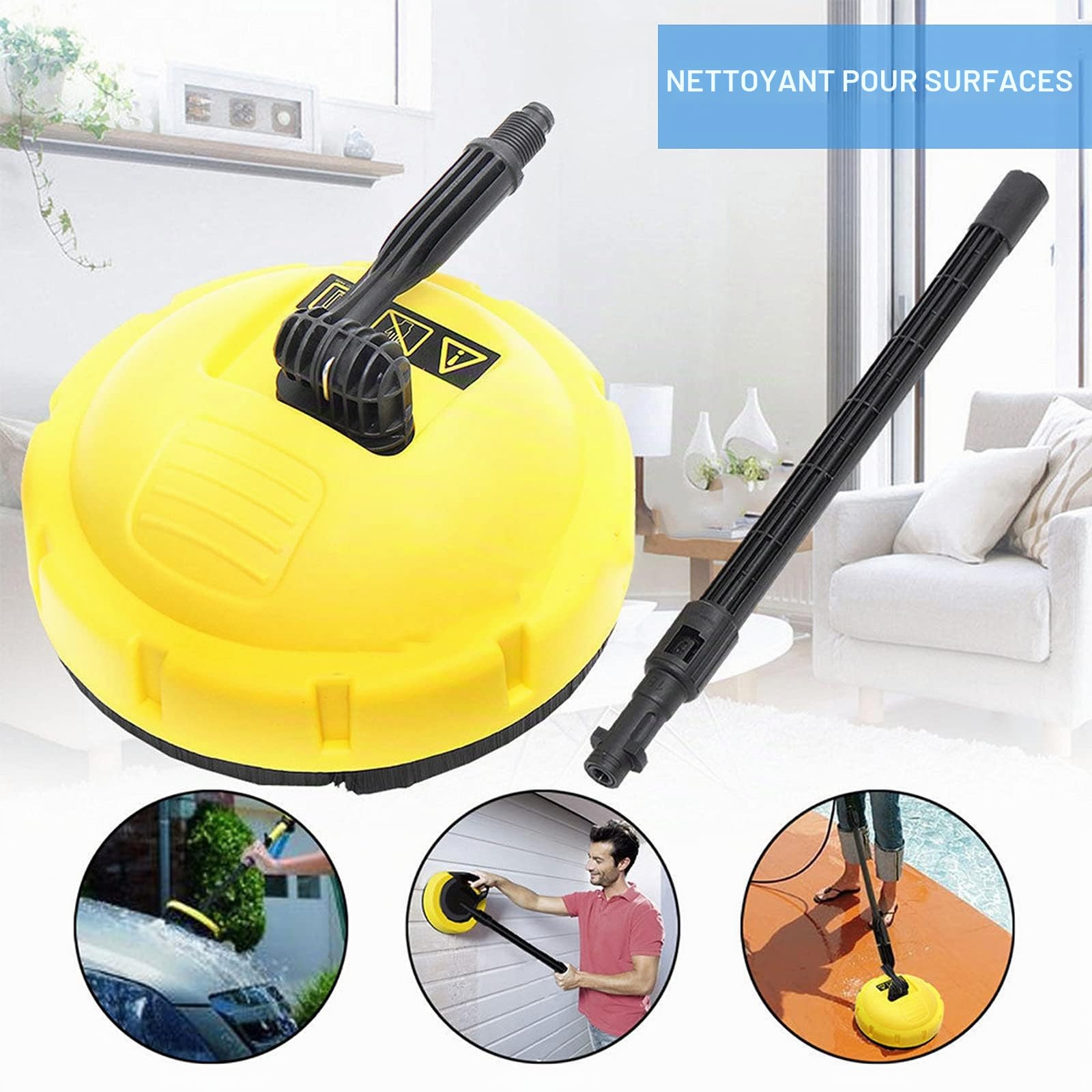 Brosse rotative pour Karcher K, nettoyeur mural rotatif haute pression pour nettoyeurs haute pression électriques Karcher série K K2 K3 K4 K5 K6 K7