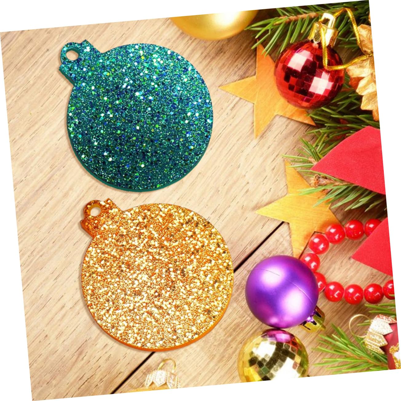 NUOBESTY 3 Set Stampi Silicone Rotondi Flessibili Per Creazioni Fai Da Te Riutilizzabili E Resistenti Per Targhette Natalizie E Portachiavi Decorativi 4 Pezzi*3