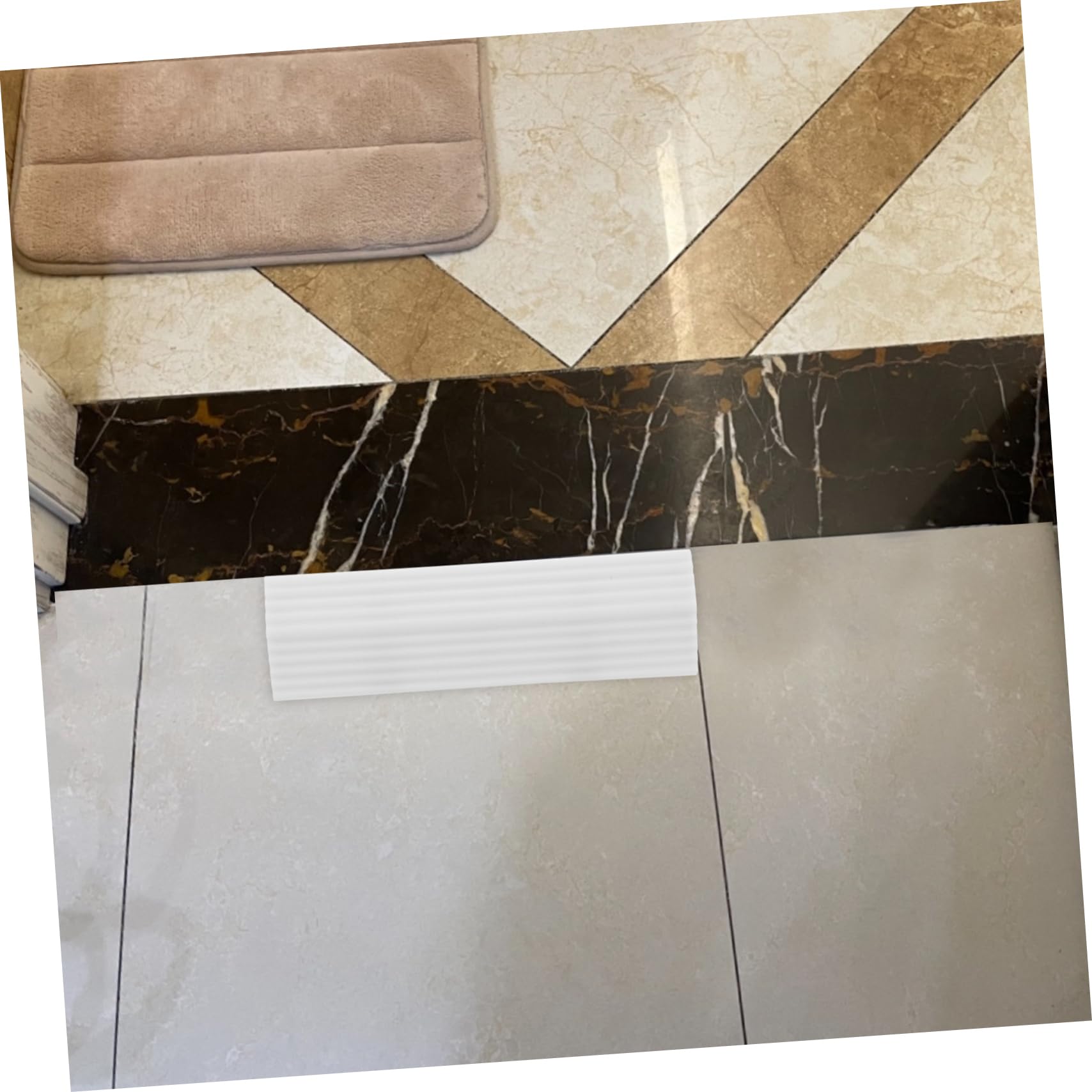 GOOHOCHY Small Indoor Threshold Ramp for Cleaning Robots Rubber Sweeping Robot Ramp Pad Easy DIY Installation