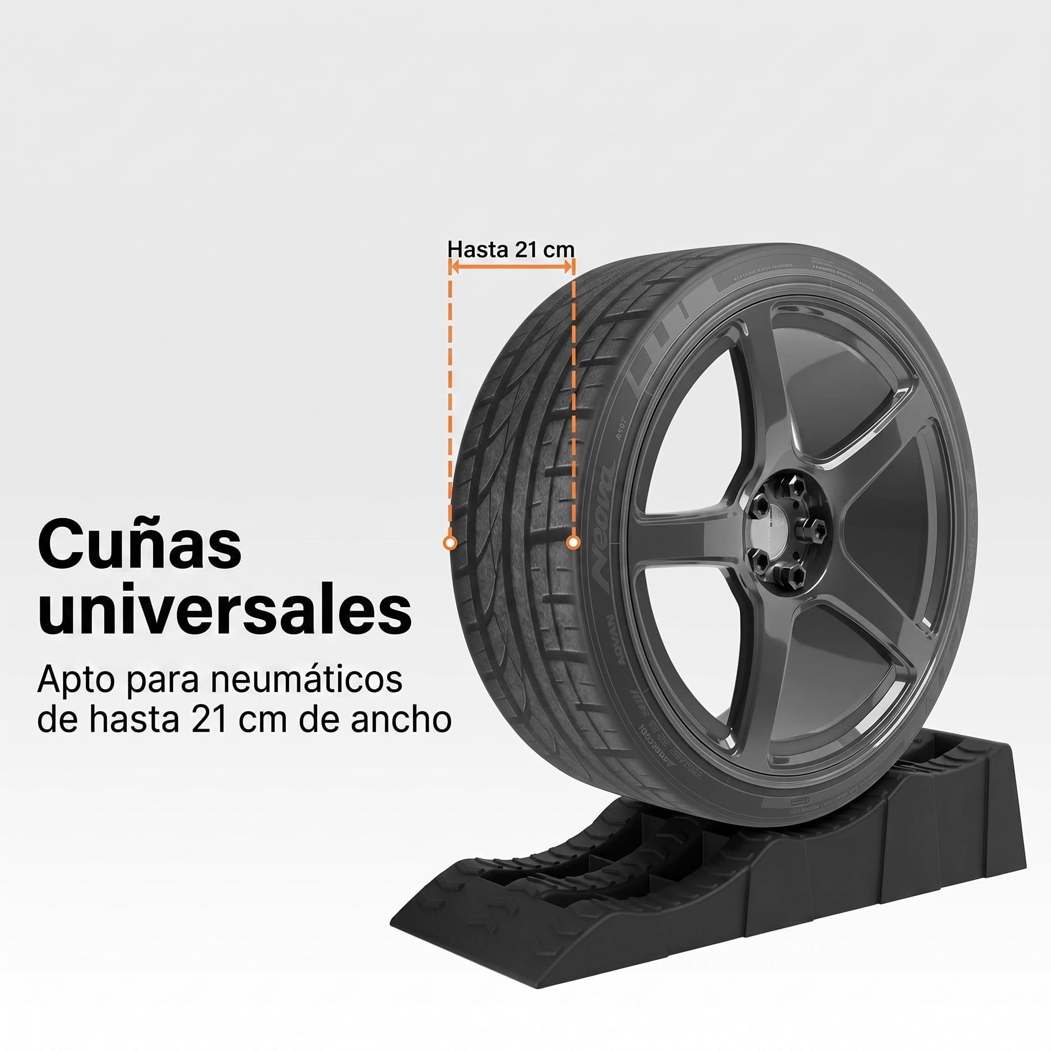 Cuñas de nivelación para autocaravanas y caravanas – Set de 2 con 3 Alturas (4/7/10 cm), Antideslizantes y Bolsa de Transporte – 5000 kg