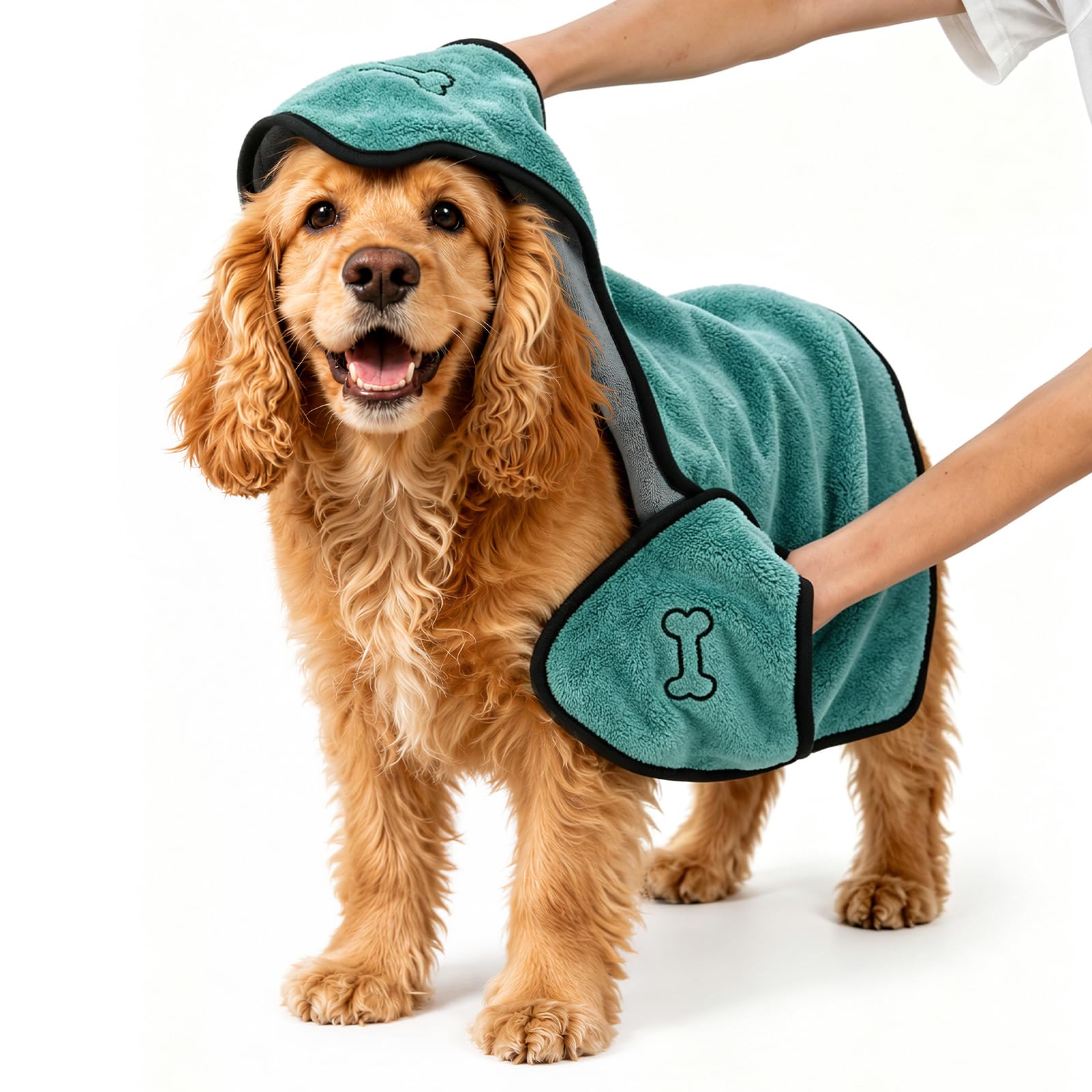 PICK FOR LIFE Dog Towel Super Absorbent, Quick Dry Bath Towels (93×55cm)