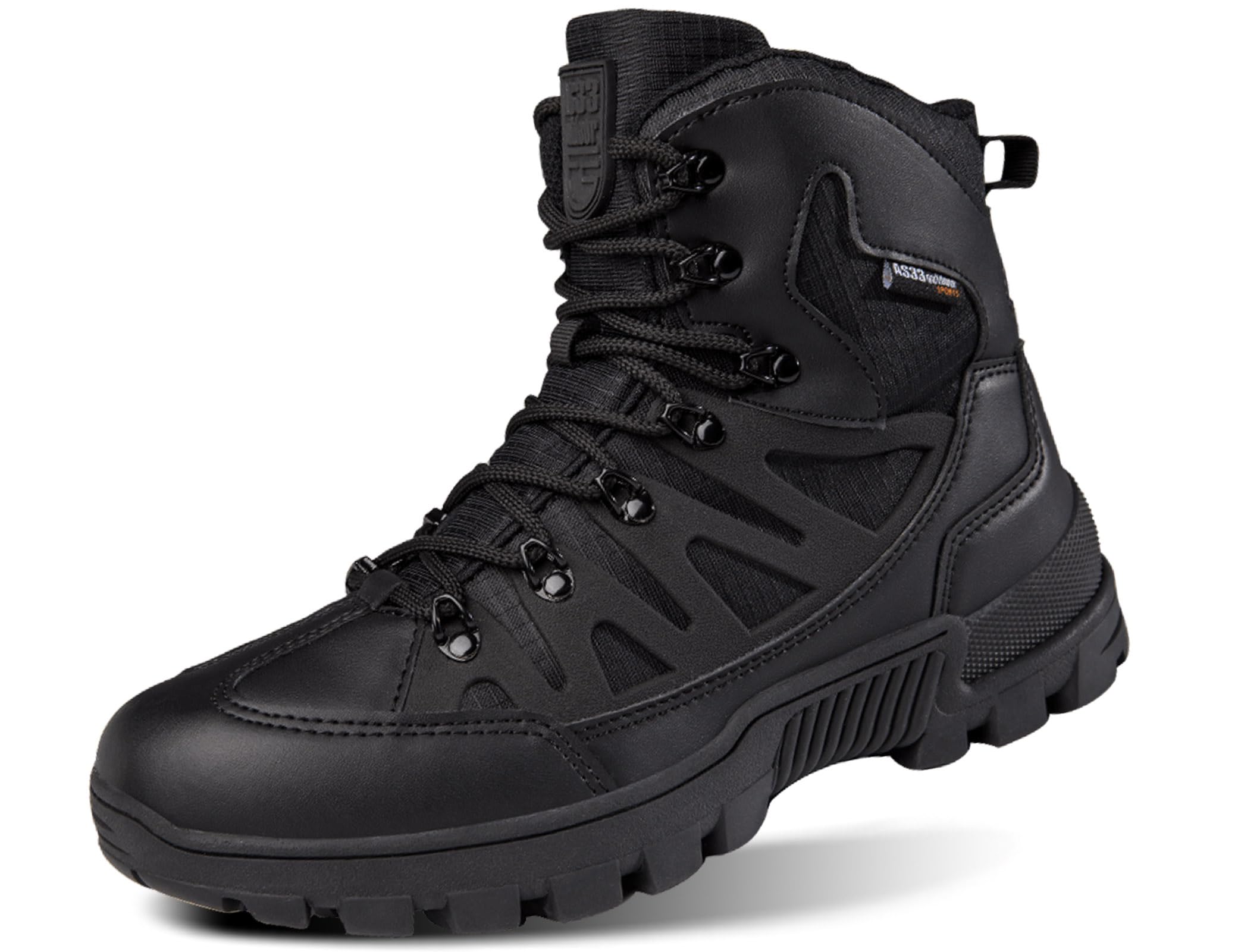 AS33 Herren militärische Taktische Kampfstiefel Verschleißfeste wasserdichte Wüsten Schuhe Außenbereich Einsatzstiefel Rutschfeste Camping Trekking Wander Stiefel
