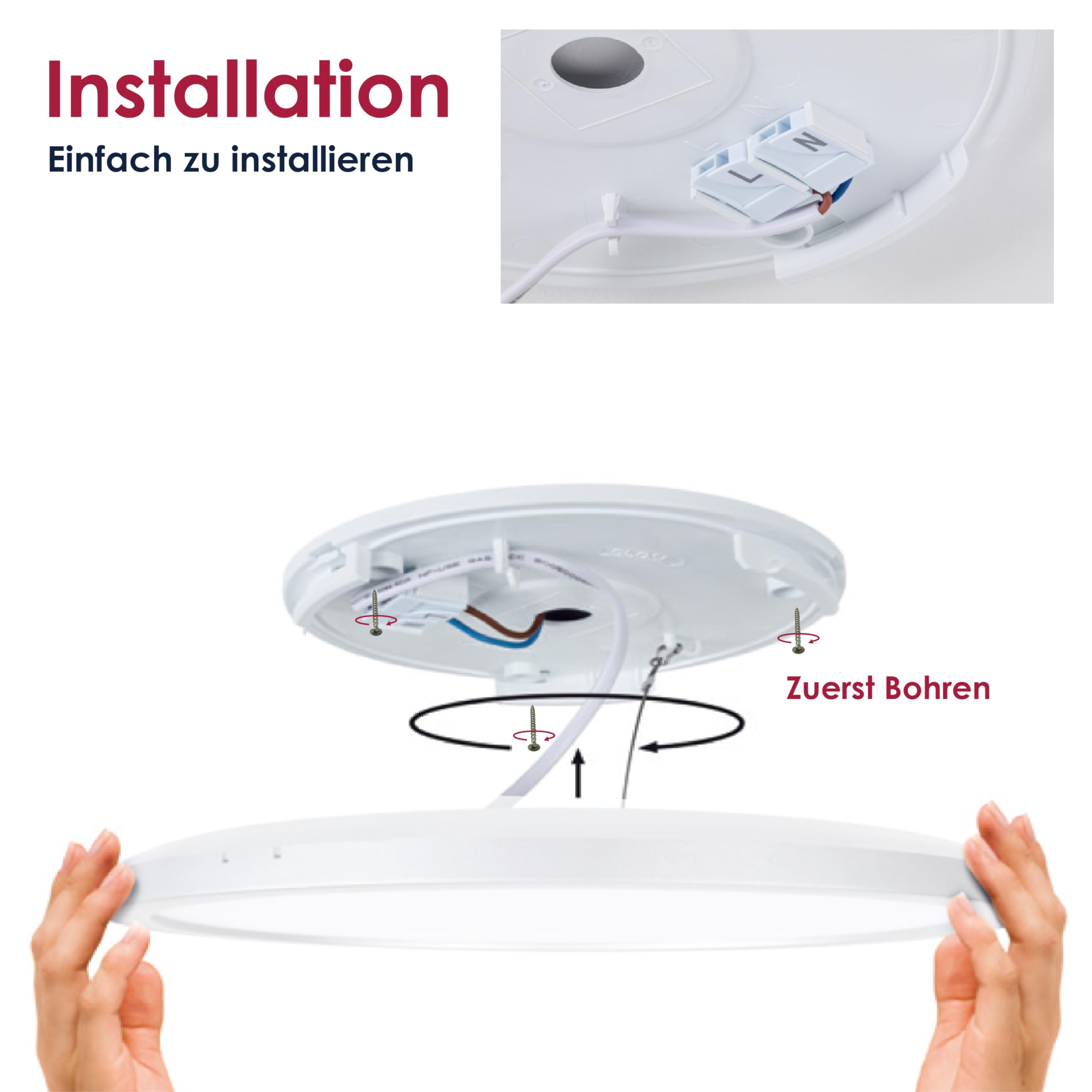 BestLuz Plafoniera a LED Pannello LED Lampada da Soffitto Ø 42cm 24W RGB + Bianco Neutro 4000K con Retroilluminazione Effetto Telecomando per Bagno Camera da Letto Soggiorno Cucina, Ultra Sottile
