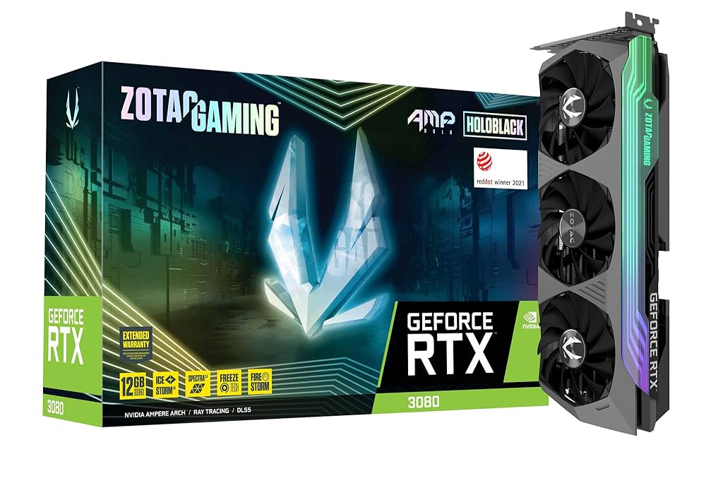 グラフィックボード・グラボ・ビデオカード ZOTAC geforce RTX 3080 AMP holo black Amazon | ZOTAC Gaming GeForce RTX 3080 AMP Holo LHR 10GB