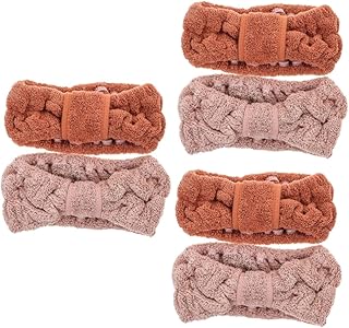 FOMIYES 6 Pcs headband elastic hair ties girls hijab decorative hair ties portable hairband wash face hairband for makeup face clean hairband adorable spa hairband face washing hairband