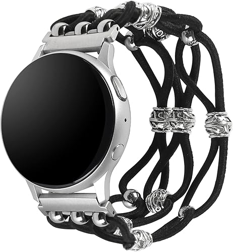 REALSIGN Correa elástica universal de 0.787 pulgadas compatible con Samsung Galaxy Watch 6 5 4 1.575 in 1.732 inWatch 4 Classic 1.654 in 1.811