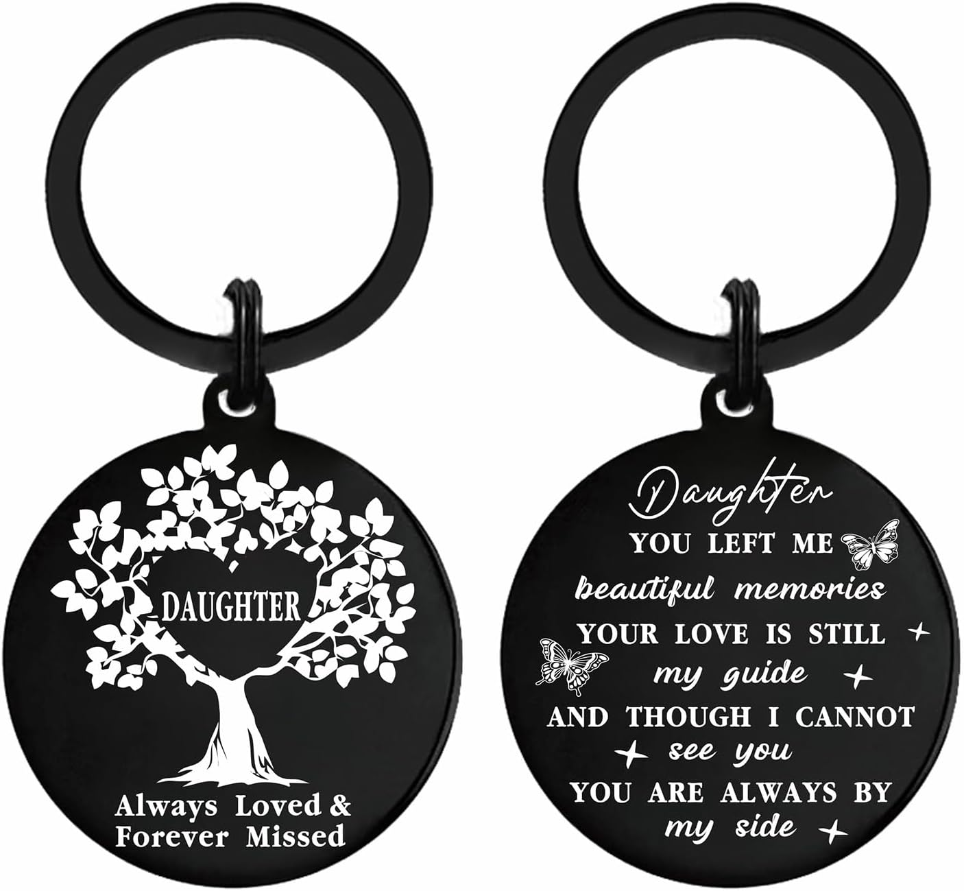 Viayen Sympathy Gifts for Loss of Loved One Keychain- Memorial Day Decorations- Bereavement Gift Ideas