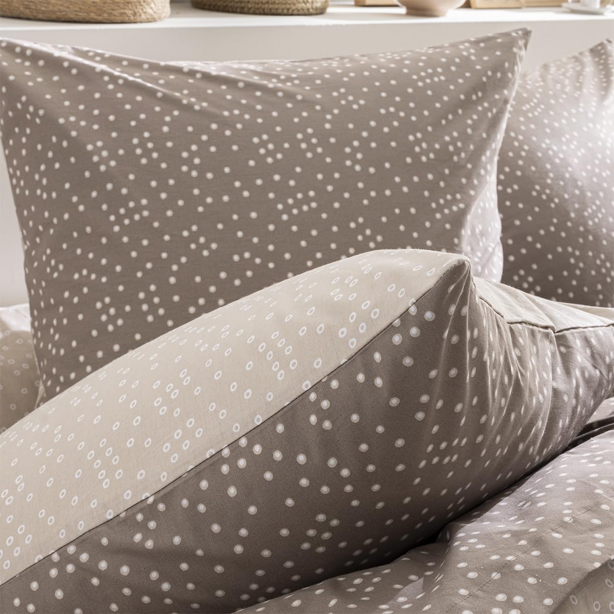 Lyocell Printed Pillowcase, Alice, 50 x 70 cm, Origin, Brown, 75 x 50 cm (Pack of 1) - Image 3