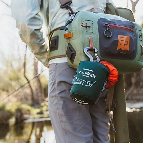 Miniatura 6 de KAMMOK Hamaca Roo Individual  Hecha de Tela Ripstop 100% Reciclada y Resistente al Agua  Cómoda, Empaquetable, Ligera (Garantía de Grado de Aventura