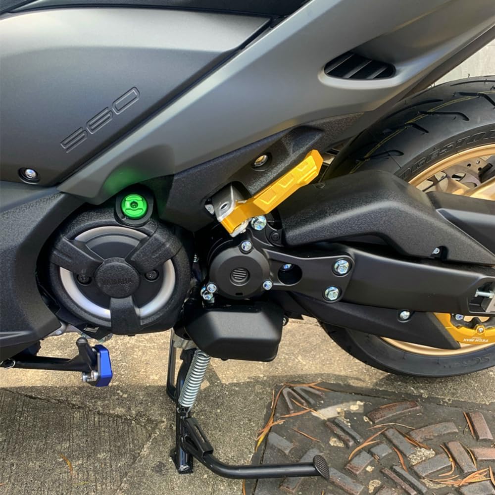 ESPEEDMTC for Yamaha MT-03 MT-25 2015-2023 Rear Foot Pegs Footstep Passenger Enlarger Pedal CNC Aluminum Footrest (Blue)