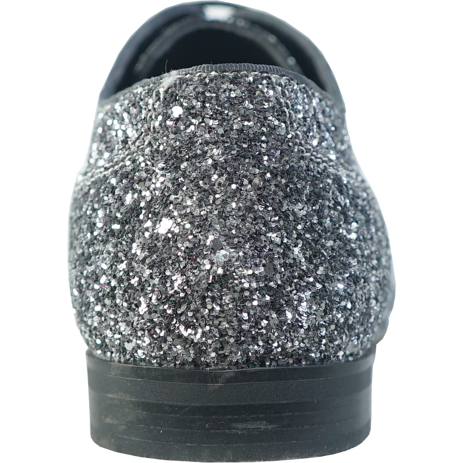bravo! Zapatos de vestir para hombre, mocasines sin cordones, Oxford con puntera metálica, purpurina para boda, graduación, negro, azul, verde, dorado, rosa, peltre, morado, plateado, rojo