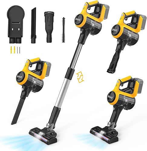 2024 Cordless Vacuum Cleaner, 6 in 1 Lightweight Stick Vacuum
