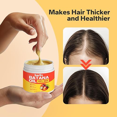 Miniatura 5 de Berlix Aceite de batana crudo para el crecimiento del cabello (4.23 onzas), puro y natural, pasta de aceite de batana 100% crudo sin refinar para