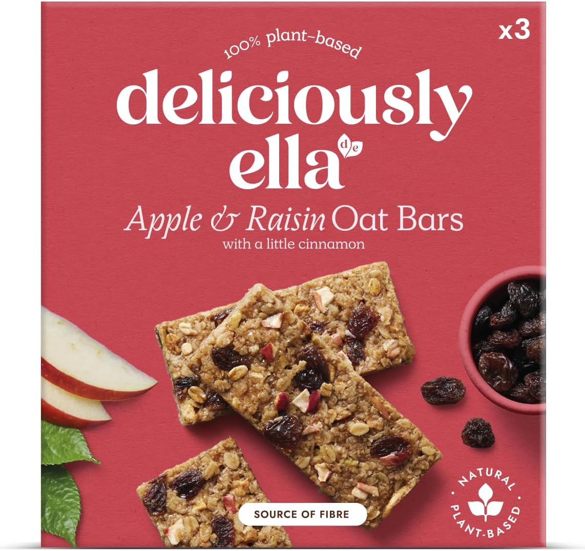 Deliciously Ella Apple Raisin And Cinnamon Oat Bar Multipack 3X50G 150G