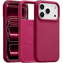 Magnetic Silicone Case for iPhone 17 Pro Max,Red