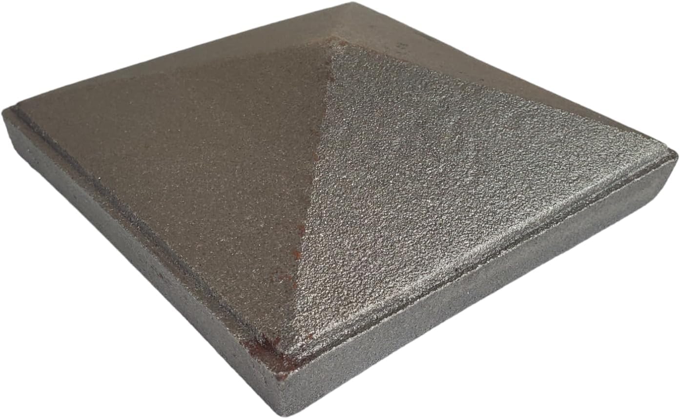 Pyramid Post Caps - Cast Iron, Weld - on (4, 3" x 3")