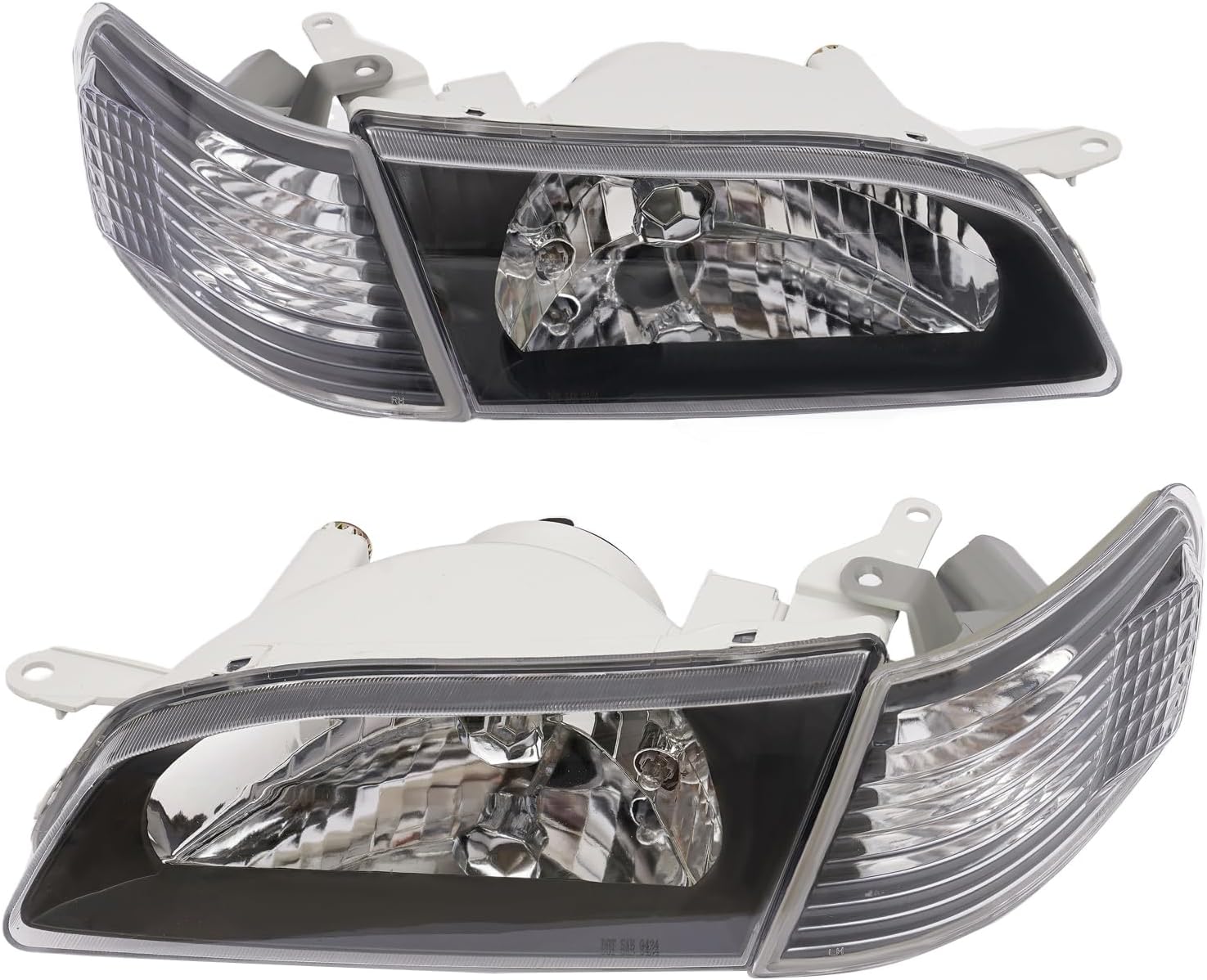 Amazon.com: LIAPDG Para 1995-1999 Toyota Tercel Jdm Faros negros ...