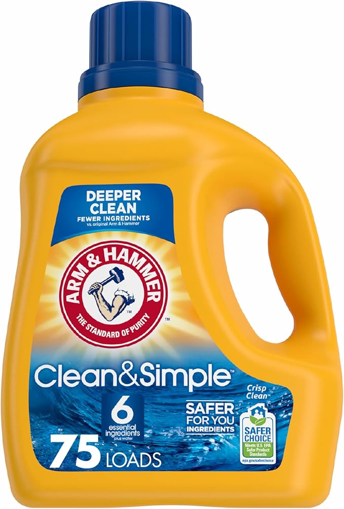 Arm & Hammer Clean & Simple, 75 Loads Liquid Laundry
