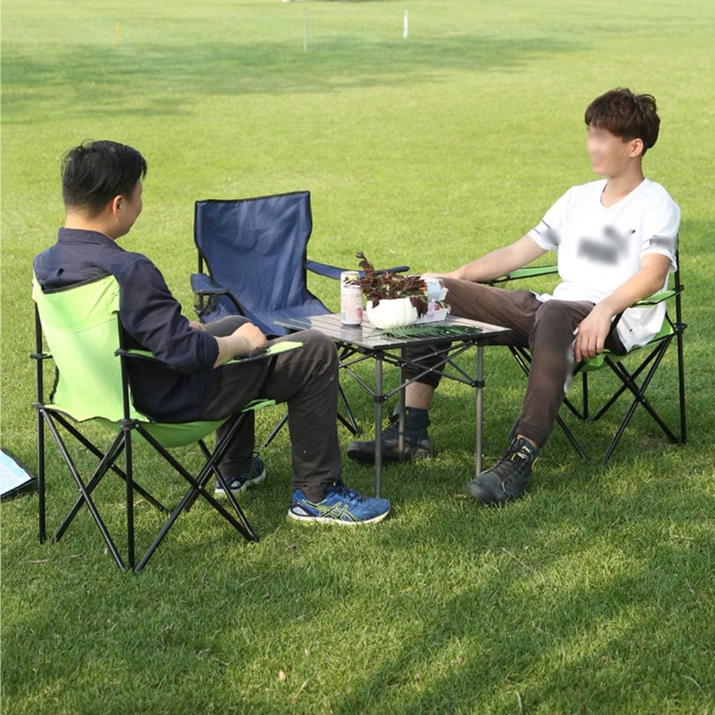 N / A Folding chairFolding Outdoor Camping Chair,with Storage Bag,600D Oxford Fabric,Load-Bearing 150kg/331lbs,for Terraces, Beaches,3 Colors Available(Color:3)