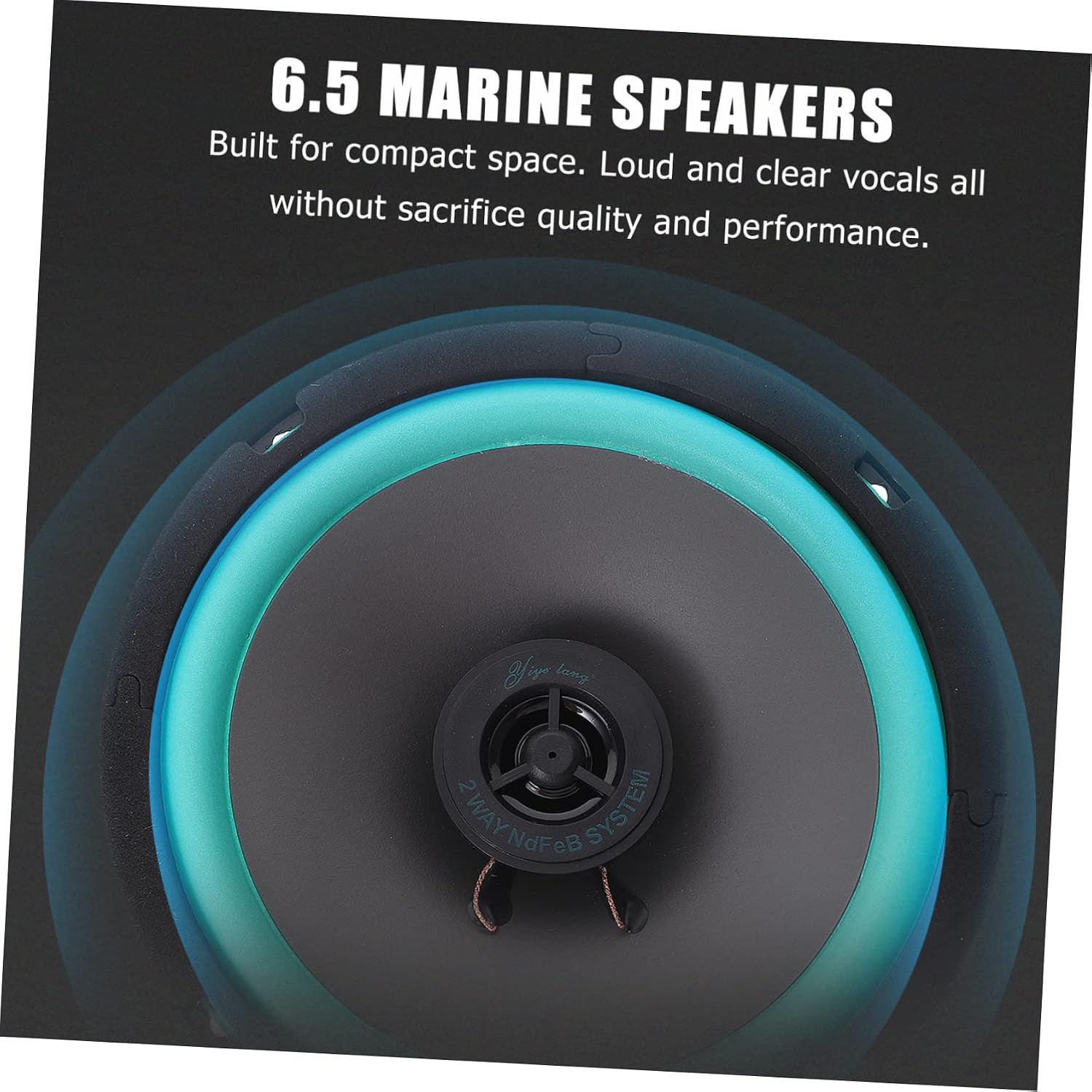 PRETYZOOM Shallow Mount 6.5 Inch 4 Ohm Car Speakers Midrange Woofer 160W