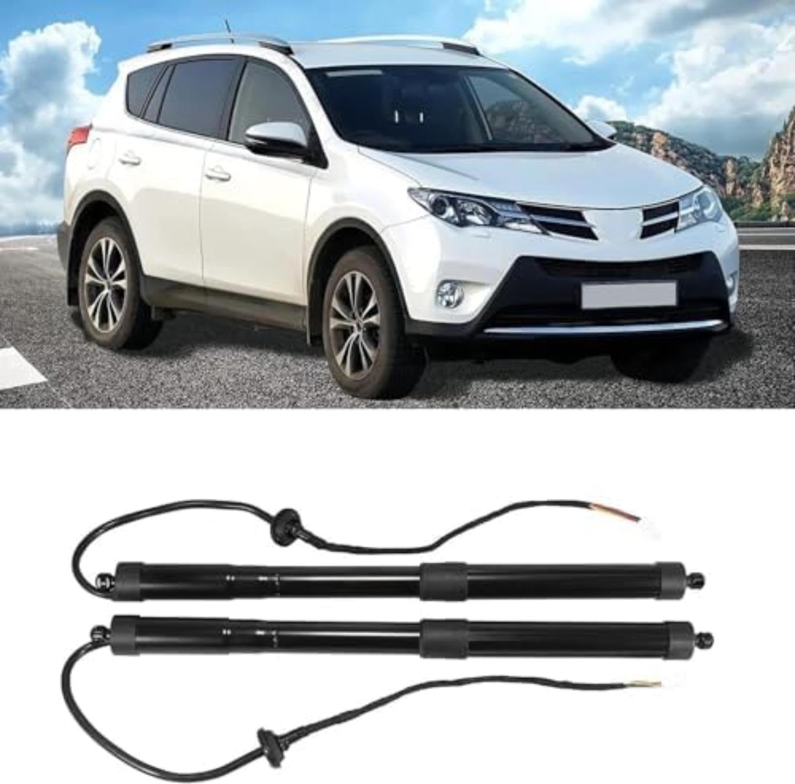 Rozpórki pneumatyczne tylnej klapy bagażnika Para klapy bagażnika Power Hatch Otwieracz wspornika podnośnika, dla TOYOTA, dla Rav4 2013-2018 68910-09010 Elektryczny Amortyzator (R)