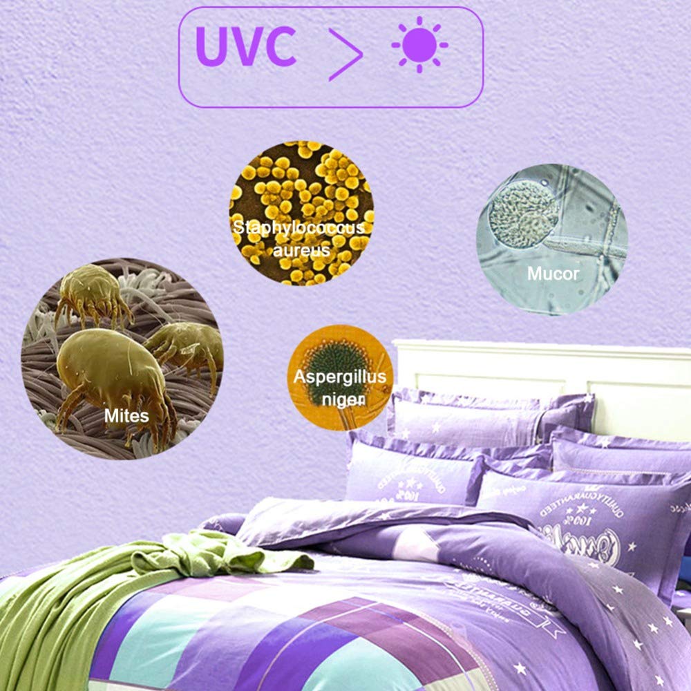 Lámpara esterilizadora UV, lámpara ultravioleta portátil de mano, luz UVC recargable para linterna de palo para mascotas domésticas