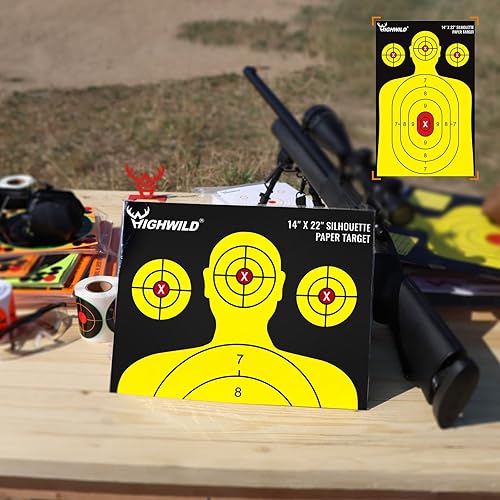 Miniatura 7 de Highwild Shooting Range Silhouette Paper Target 50 unidades  14 x 22 pulgadas  Adecuado para pistolas, rifles, pistolas de aire comprimido, pistolas
