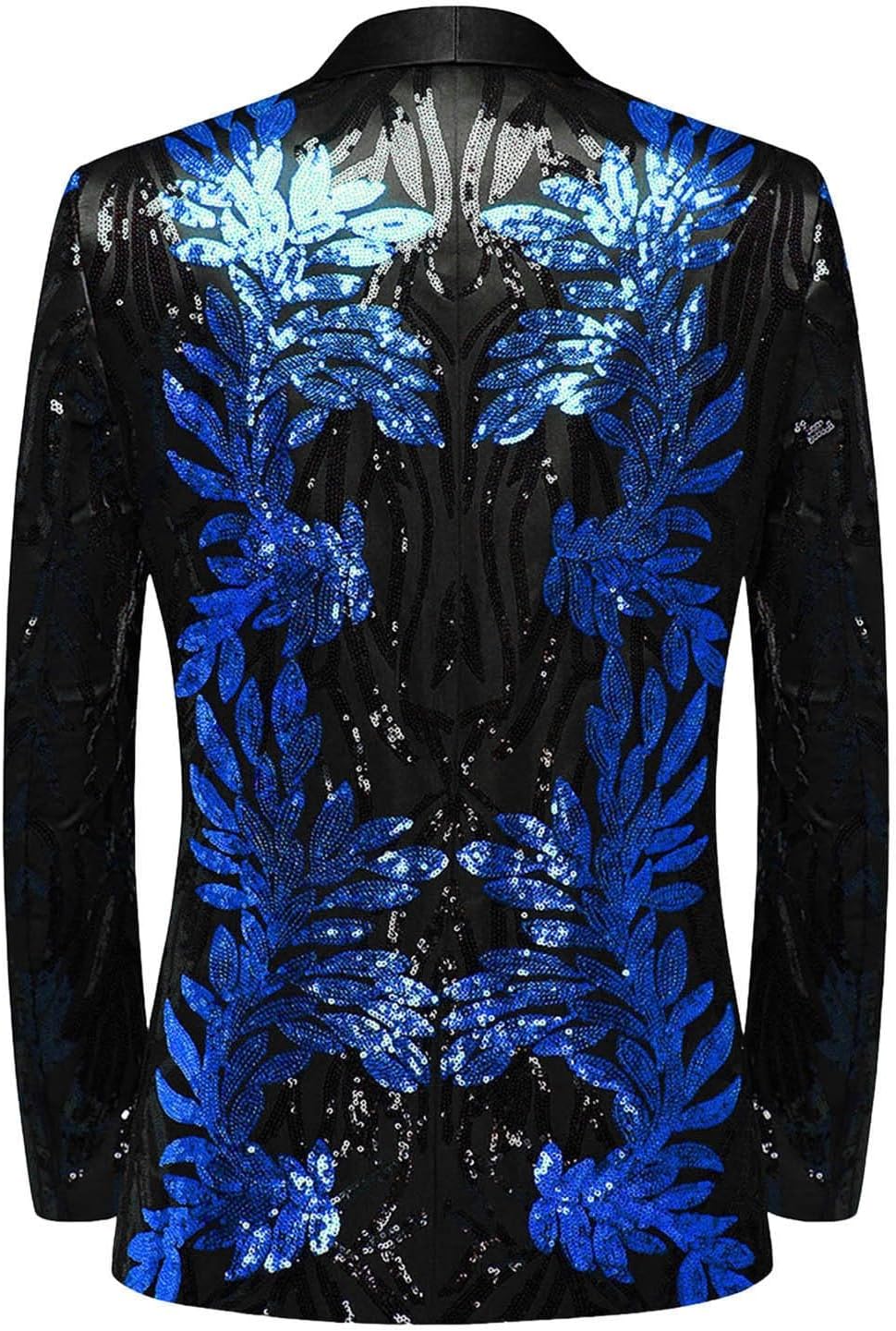 [Babsully] メンズ スリム スーツジャケット スパンコール ステージ衣装 光沢 パーティー カラオケ 舞台 司会 年会 発