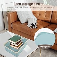 Vista 3 de Cabilock Cestas de tejido de plástico, cestas organizadoras de despensa de escritorio, estantes para organización de cocina, encimeras, escritorios