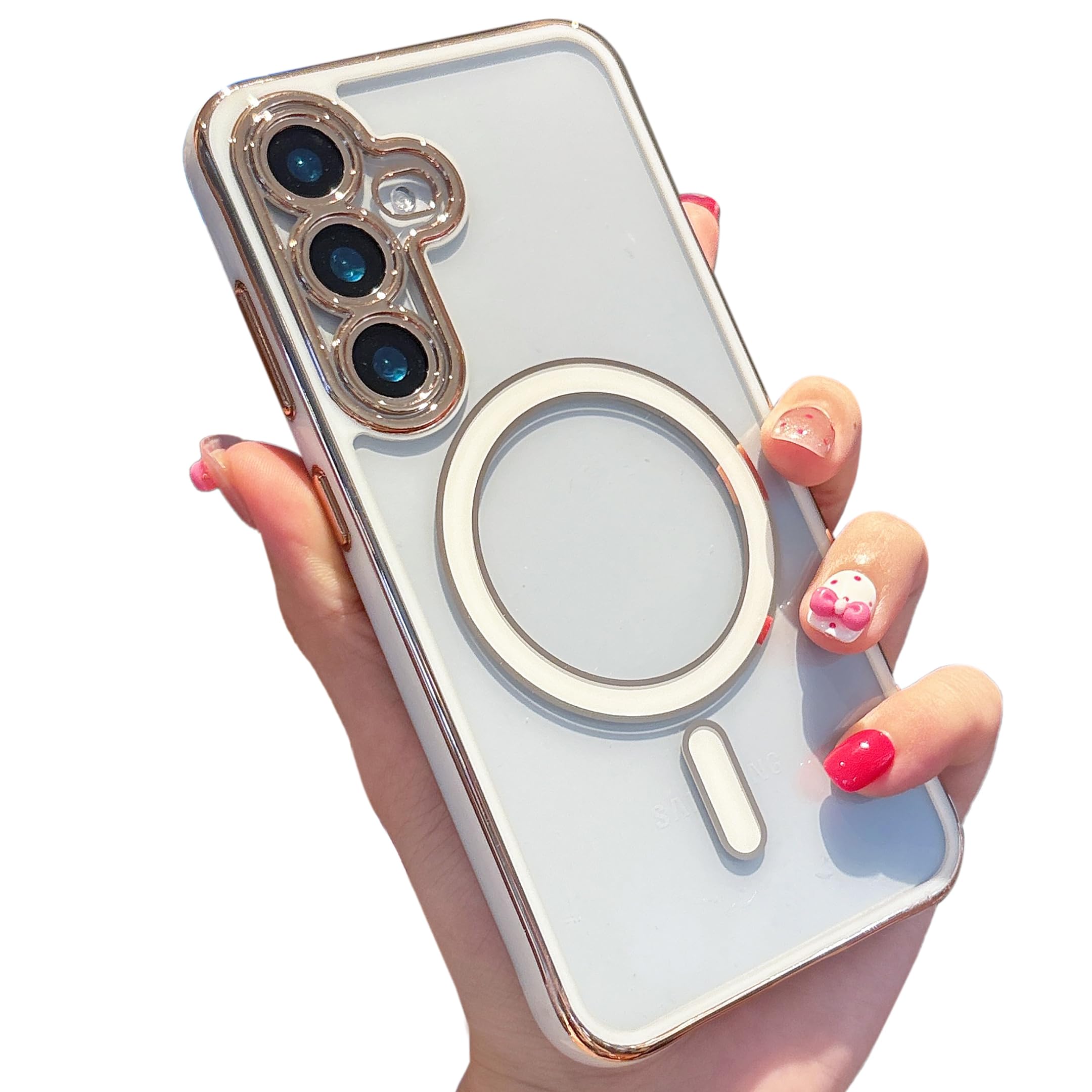 GALAXY24FE 本体マグネットケース付き Amazon.co.jp: ZTOFERA Samsung Galaxy S24 FE 5G 用 クリアケース