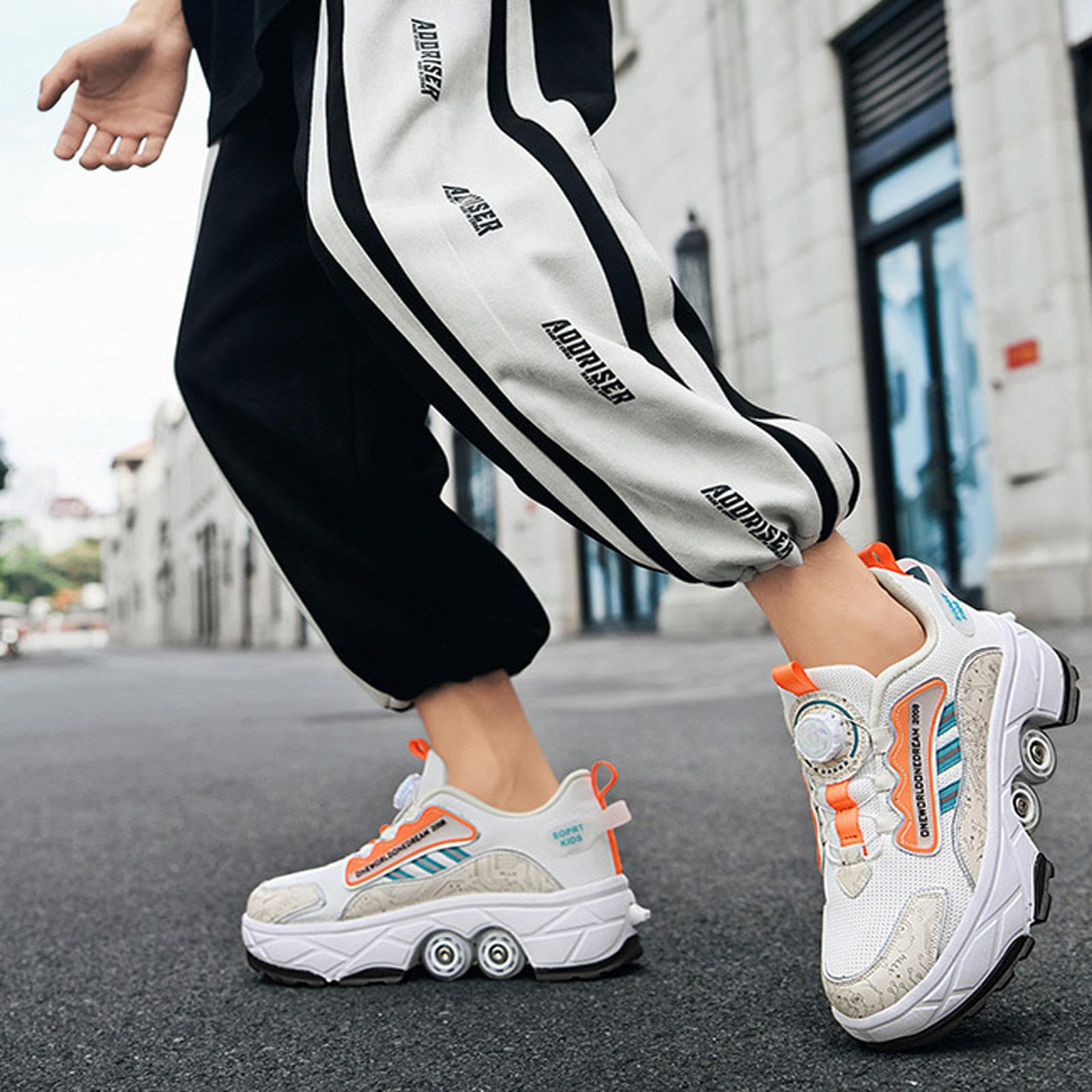 Roller Skate Shoes Rollschuhe Schuhe Mit Rollen Skateboardschuhe,Inline-Skate, verstellbar Damen Schuhe mit Rollen,39