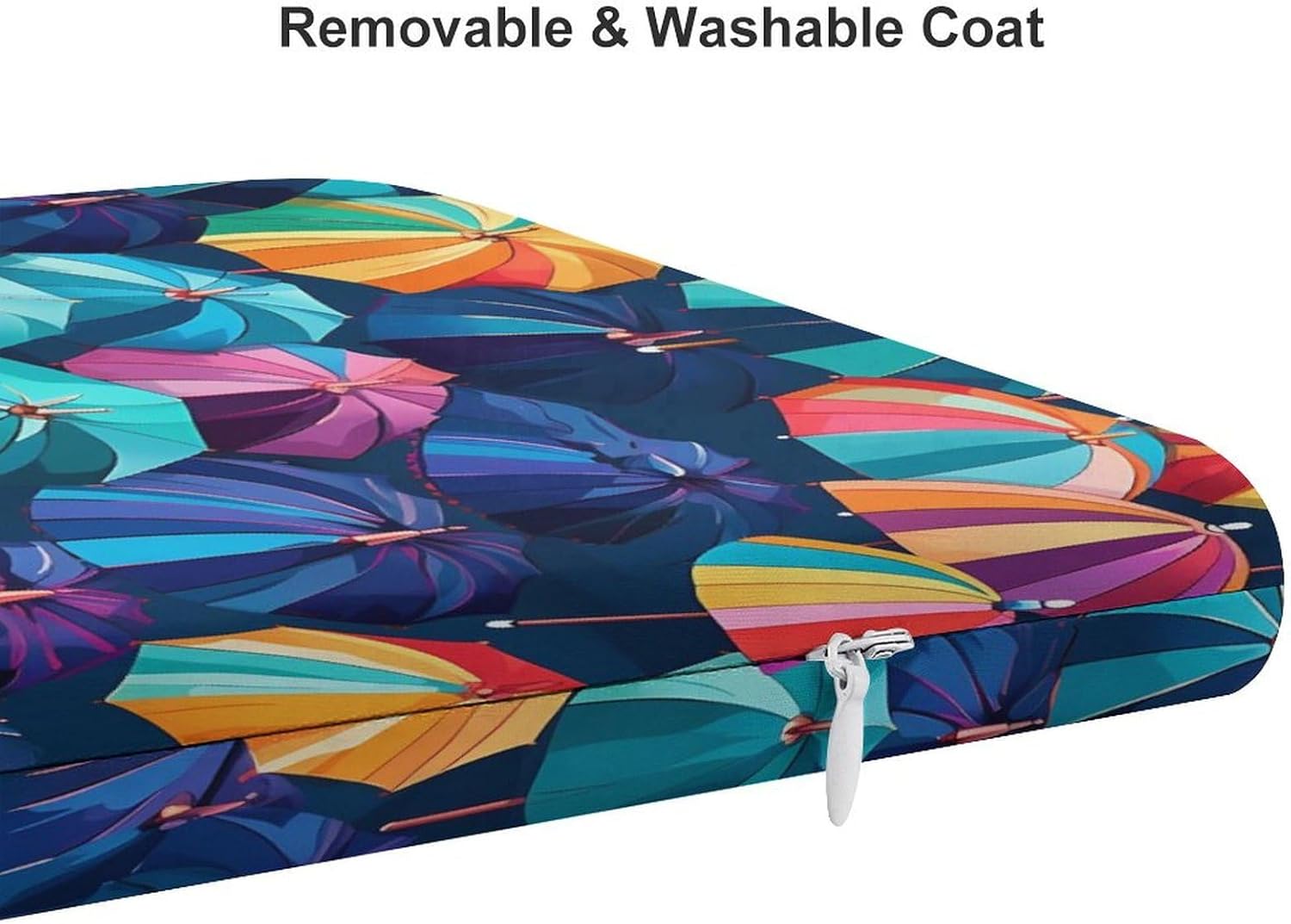 Colorful Umbrella Floor Pillow Meditation Yoga Cushion Square Chair Cushion Pillows Seating for Adults