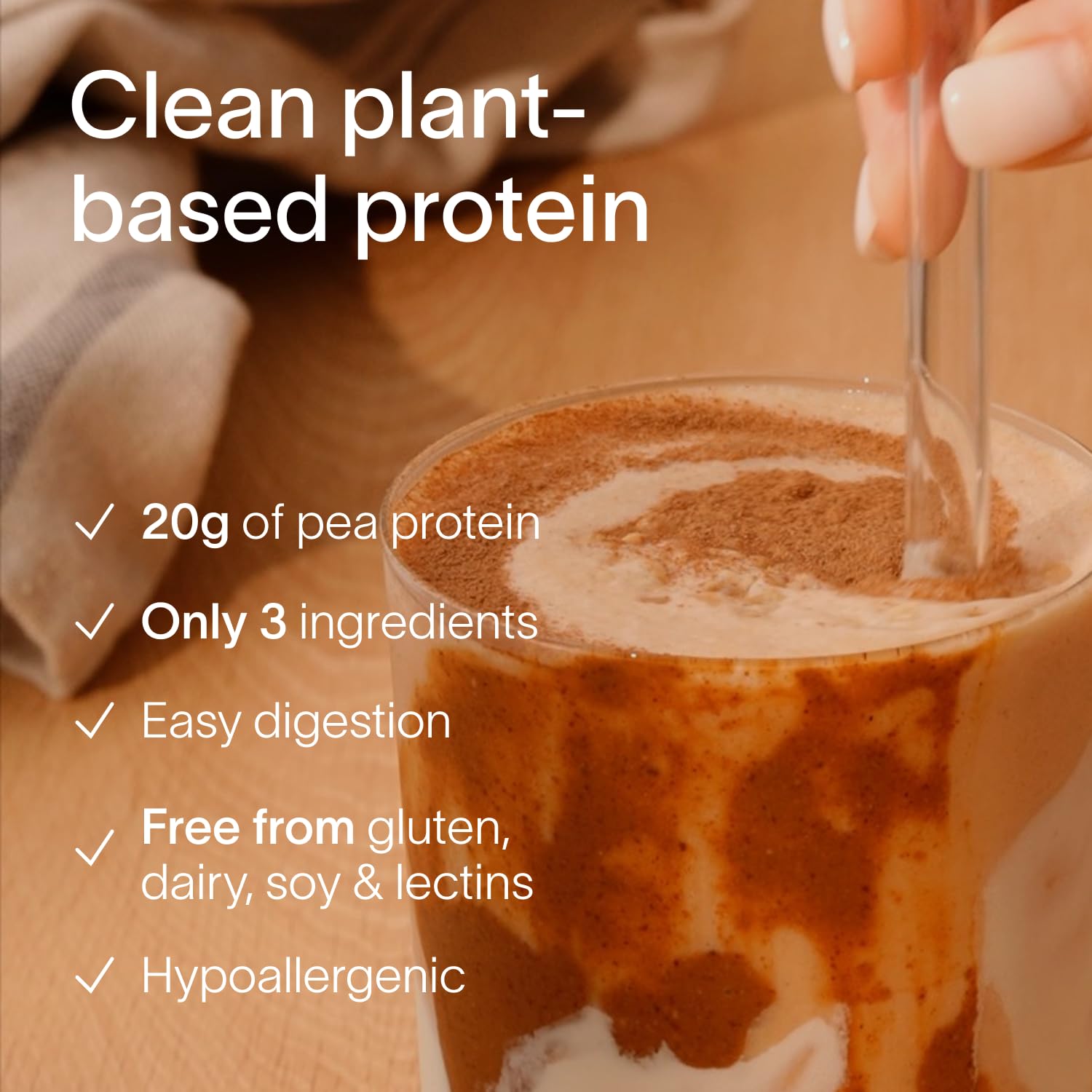 Nuzest Clean Lean Protein - Vegan Pea Protein Powder Smooth Vanilla 1.1 lb — Amazon image 2