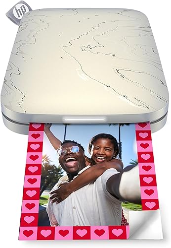HP Sprocket Select - Impresora fotográfica instantánea 2.3x3.4, imprime imágenes en papel adhesivo Zink, desde tu dispositivo iOS y Android, Eclipse