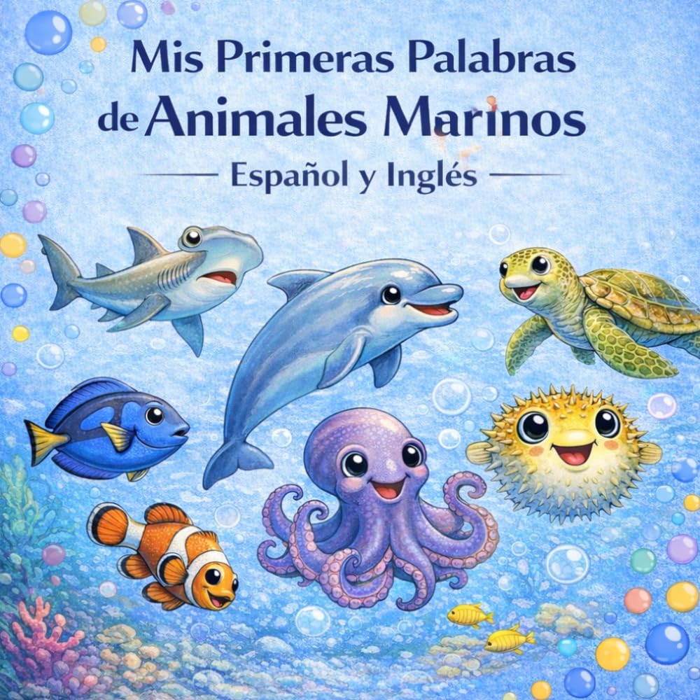 Mis Primeras Palabras de Animales Marinos: Español y Inglés (My First Words in English and Spanish)