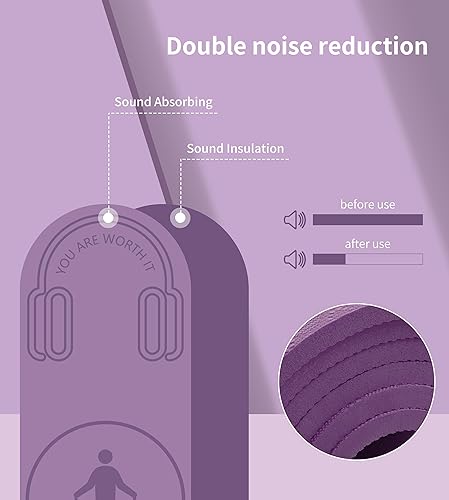 Miniatura 5 de Alfombrilla antideslizante para saltar con cuerda de absorción de impactos, para adultos y niños, para el hogar, interior, entrenamiento, ejercicio