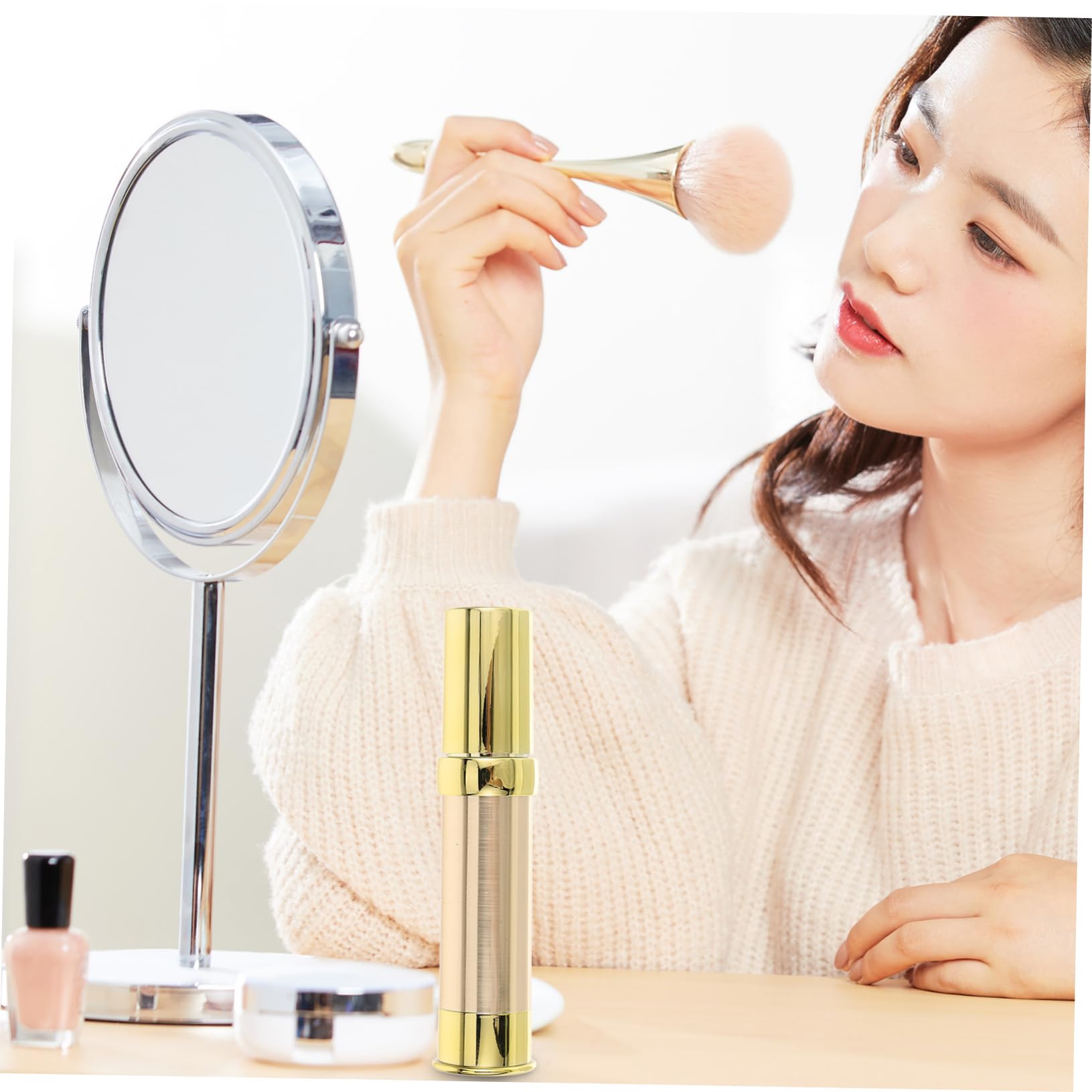 4 Set Bottiglie Makeup Pompa Aria Contenitori Cosmetici Portatili Per Viaggio E Resistente Alle Perdite E Facile Usare 3 Pezzi*4