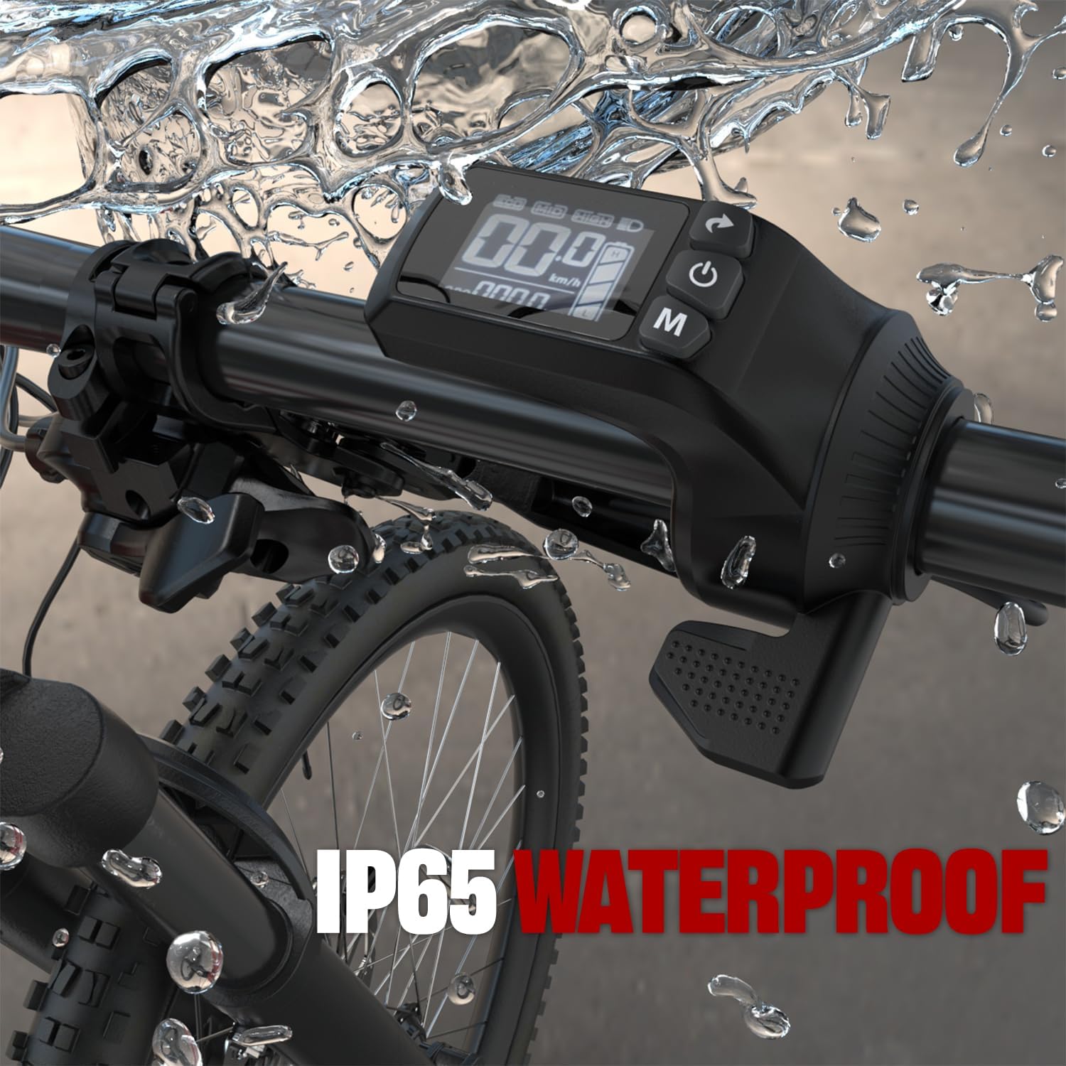 1PZ ECD-Y8S 24V 36V 48V Ebike Controller Kit 500W 25A Brushless Motor Controller and Ebike LCD Display Control Panel Electric Bike Controller Scooter Controller Electric Bicycle Speed Controller BLDC