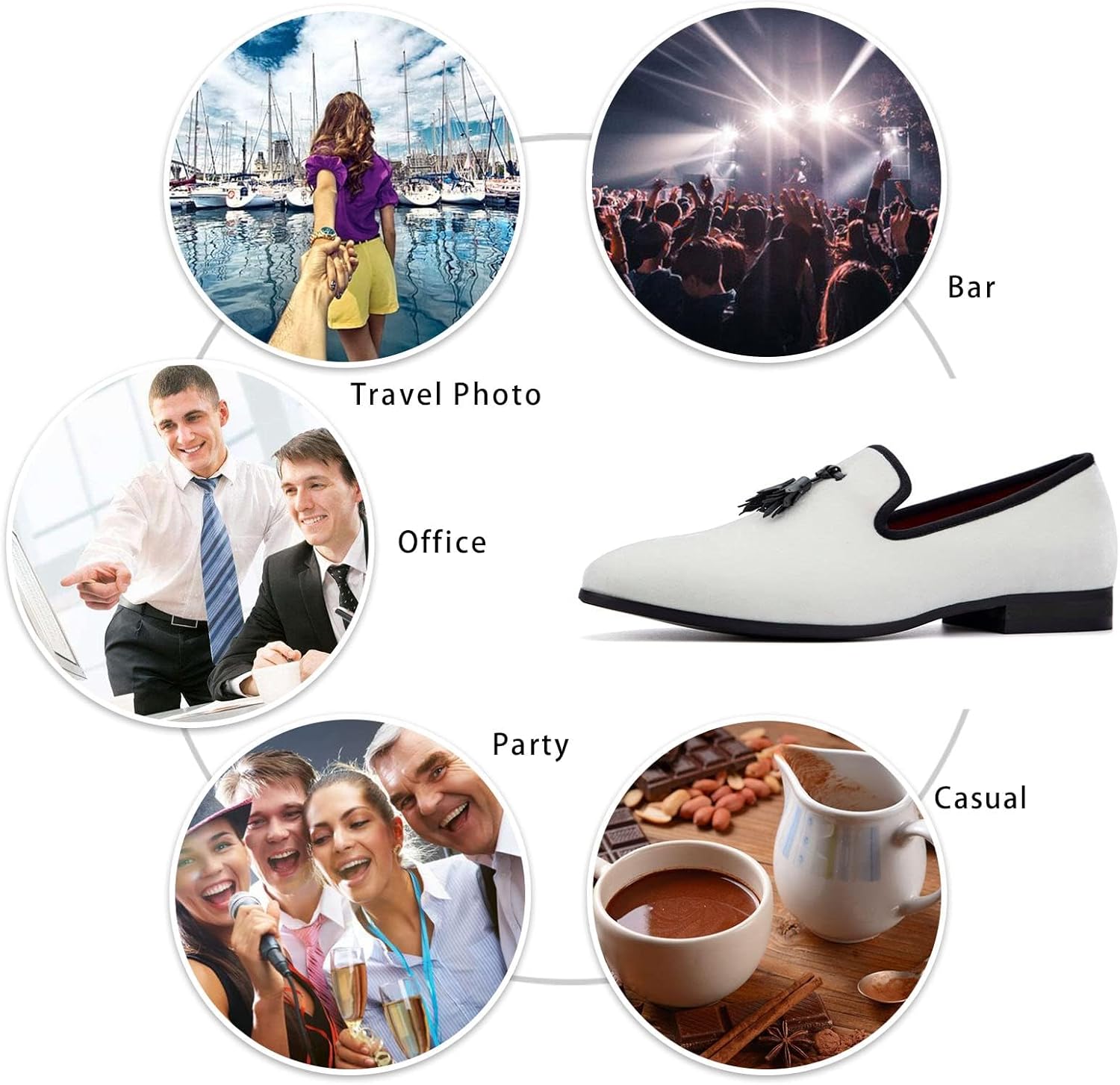 Meijiana Mens Loafers Wedding Dress Shoes Slip-On Loafers for Men Tuxedo Suit Shoes - Image 6