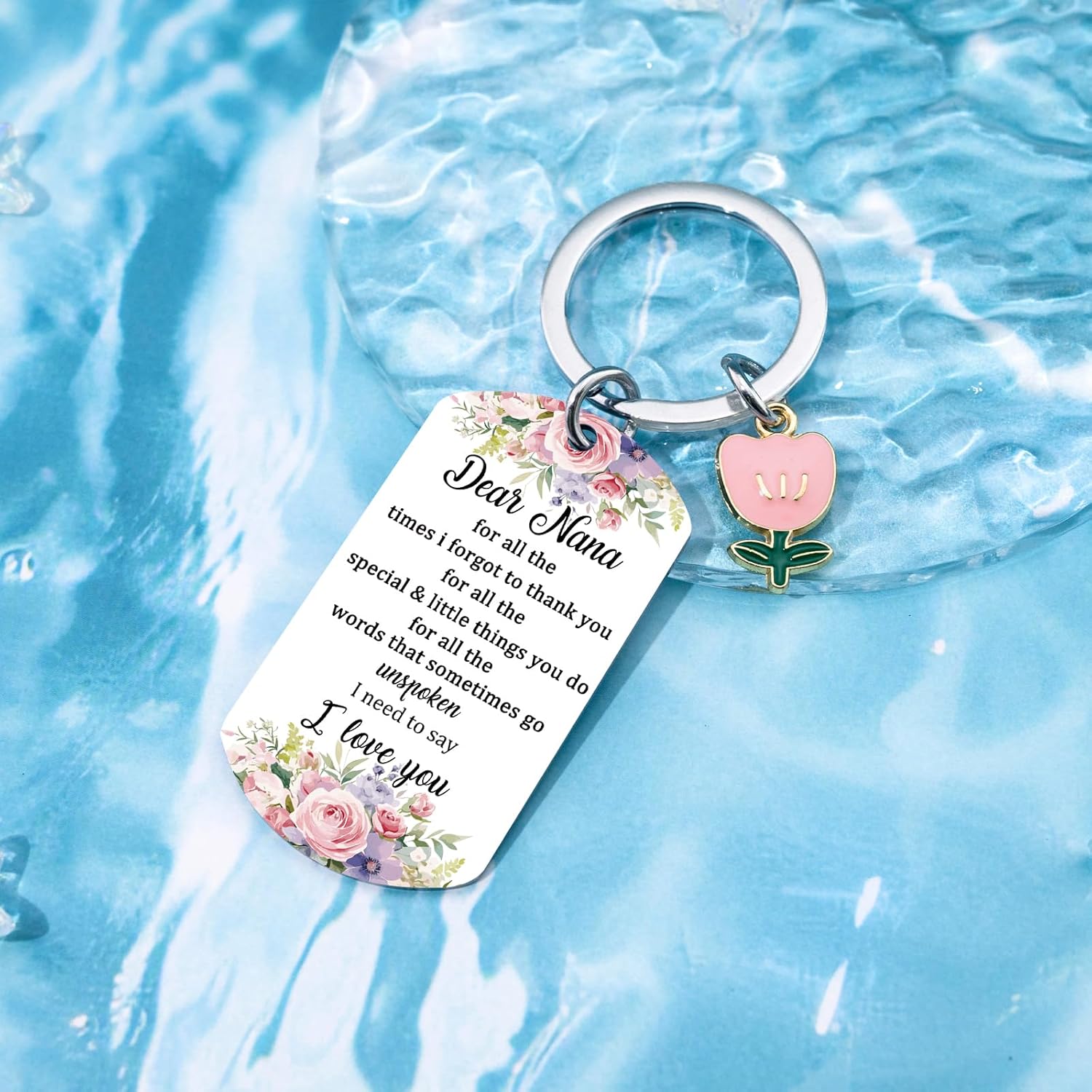 Nana Keychain Nana Gifts From Grandkids Granddaughter Grandson Best Birthday Gift For Grandma Valentines Mothers Day Gift For Grandmother I Love You Grandma - Image 7