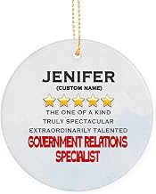 Retirement Government Relations Specialist Appreciation Ornament, Birthday, for Government Relations Specialist Gift, Coworker, Friends Keepsake Christmas Ornaments