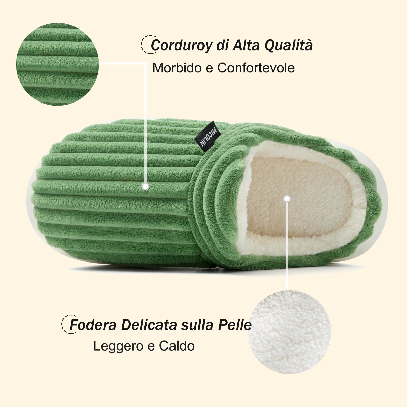 Donpapa Pantofole Donna Uomo Ciabatte Invernali Peluche Casa Comode Schiuma Scarpe Memoria Morbida Antiscivolo Inverno Cotone Slippers