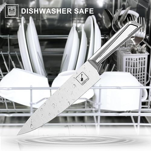 Miniatura 7 de imarku Juego de cuchillos de 16 piezas de alta calidad para cocina con bloque, juego de cuchillos de cocina de acero inoxidable japonés, juego de