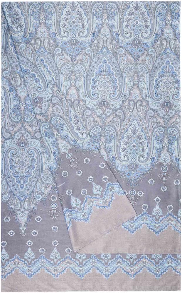Fular de algodón Bassetti Azzurro para decorar sofás y camas grandes