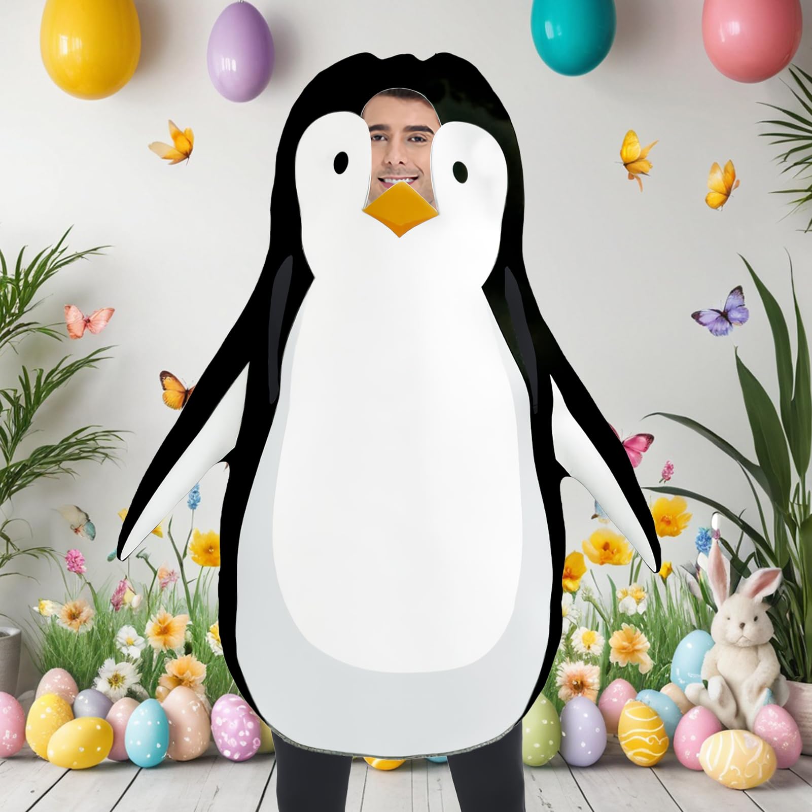 Generisch Pigiama da pinguino, costume da animale, costume per giochi di ruolo, per ragazze, carnevale e feste di carnevale