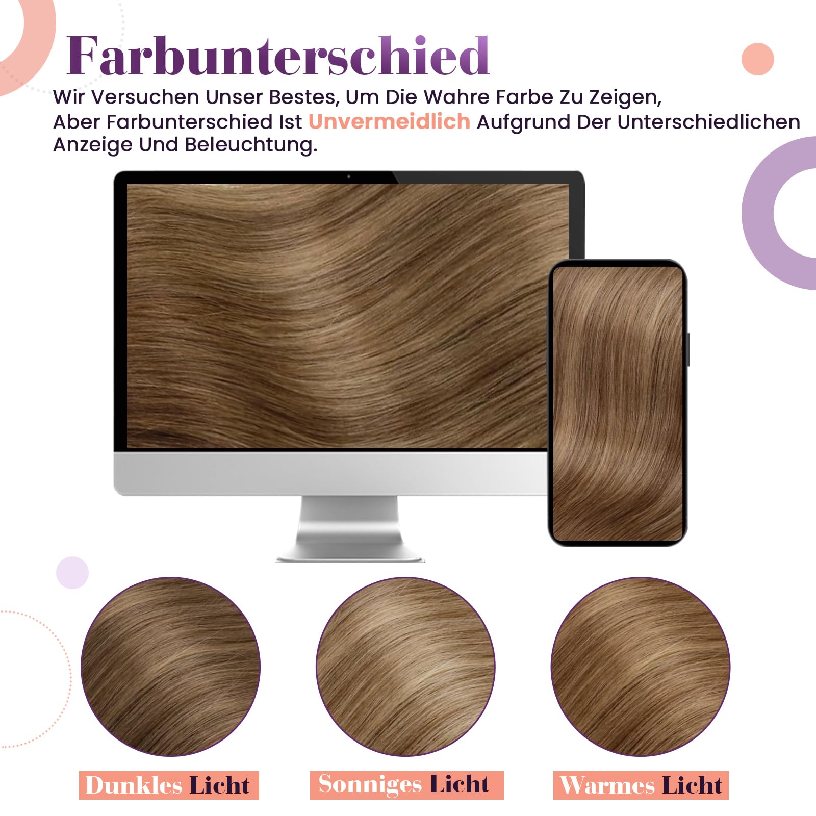 LaaVoo Echthaar Extensions Clip in Aschiges Hellbraun mit Beigenuancen Remy Menschenhaar 30cm 5pcs 80g #6/8/14